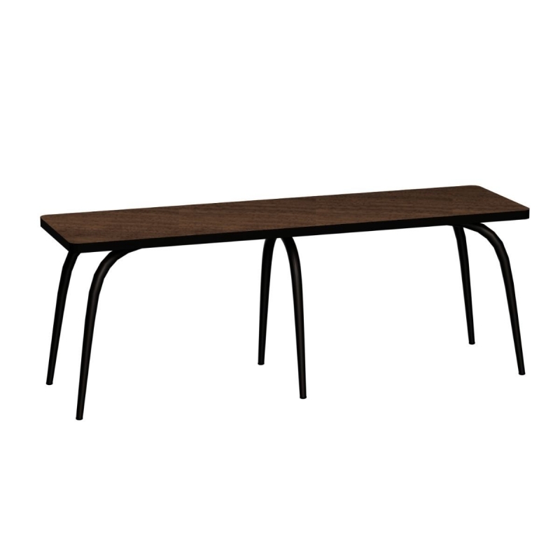 Banc Annie – Assise imprimé Bois-Foncé - Pieds Noirs