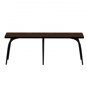 Banc Annie – Assise imprimé Bois-Foncé - Pieds Noirs