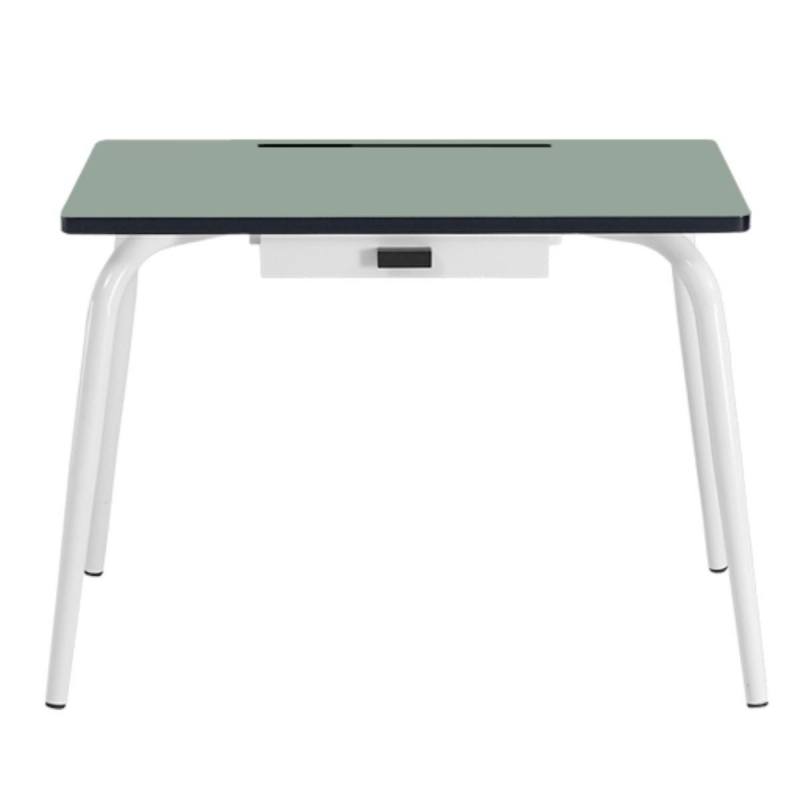 Bureau d’écolier élémentaire Romy – uni Kaki Pieds Blancs