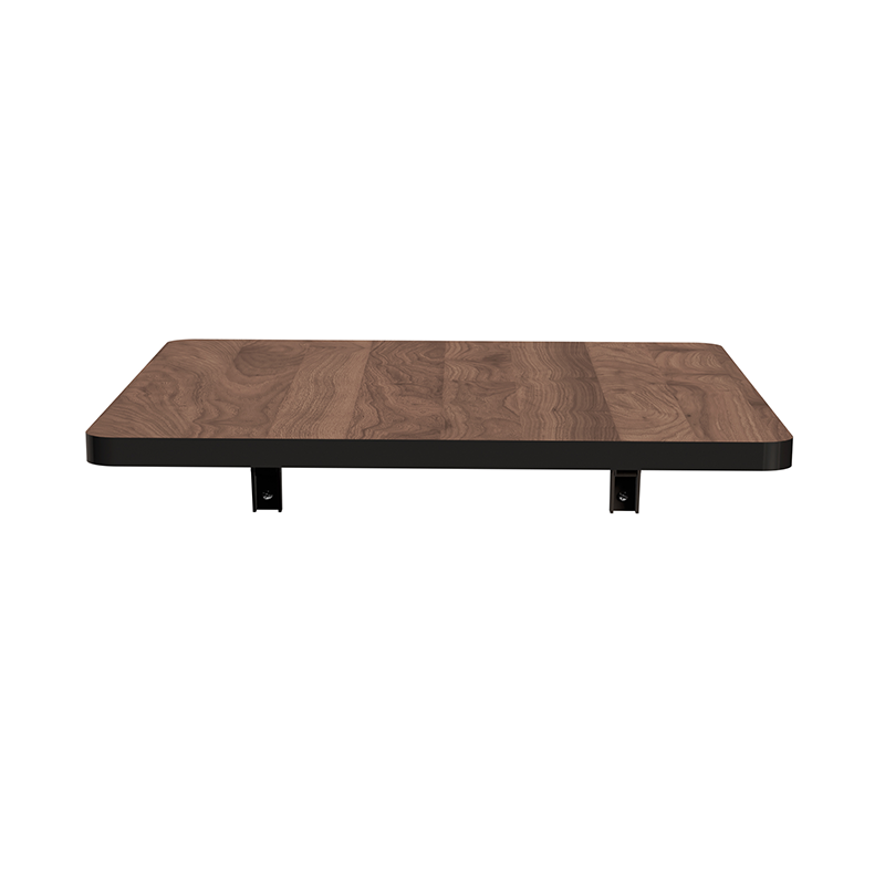 Table rabattable - Stratifié Uni Bois Foncé