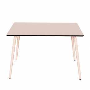 Table de jardin Sun – Uni Rose - Pieds Rose Poudré - 120x80