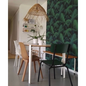 Chaise d’écolier Adulte Suzie – uni Vert Forêt Pieds Noirs