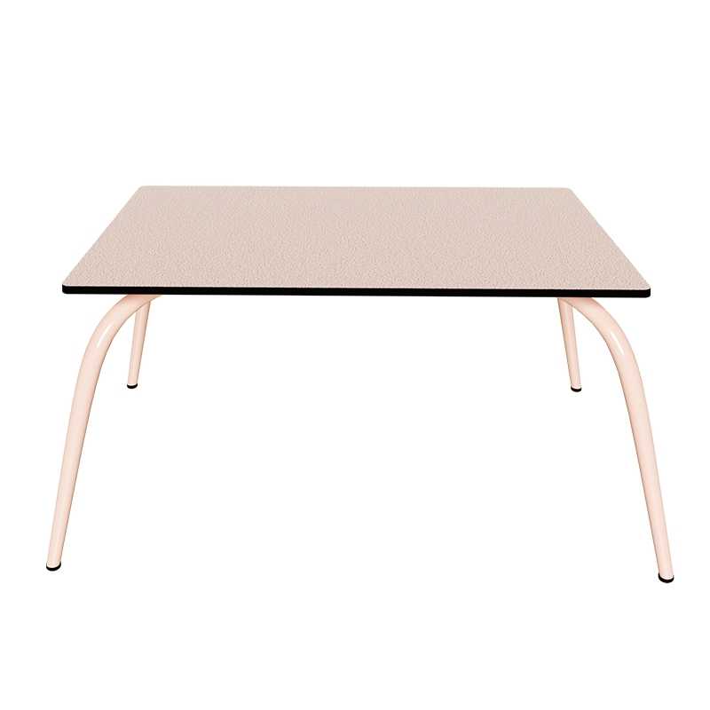 Table Basse Sun – Uni Rose Poudré - Pieds Rose Poudré