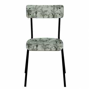 Chaise d’écolier Adulte Suzie Stratifié Dossier & Assise imprimé Oasis Kaki - Pieds Noirs