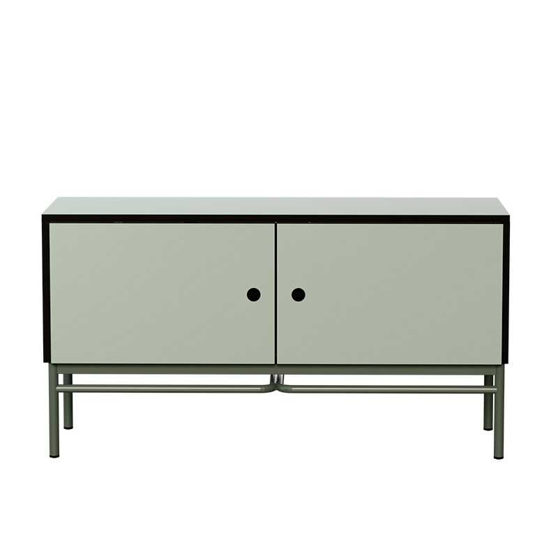 Meuble bas TV Elienor - Kaki - Pieds Kaki