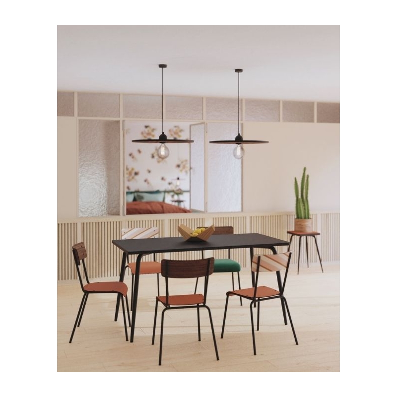 Grande Suspension Mila – Stratifié Uni Bois Clair