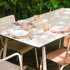 Fauteuil de jardin Sun – Uni Rose Poudré