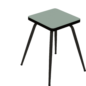 Tabouret Marcel 45 cm – uni Assise Kaki - Pieds Noirs