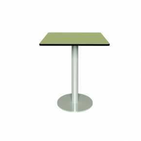 Table de jardin Sun – Uni Vert Tilleul - Pied central Menthe - 65x65