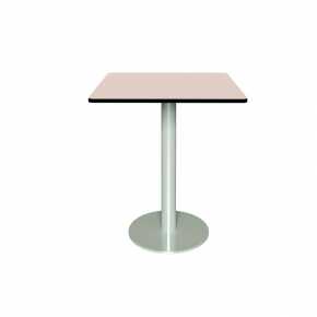 Table de jardin Sun – Uni Rose Poudré - Pied central Menthe - 65x65