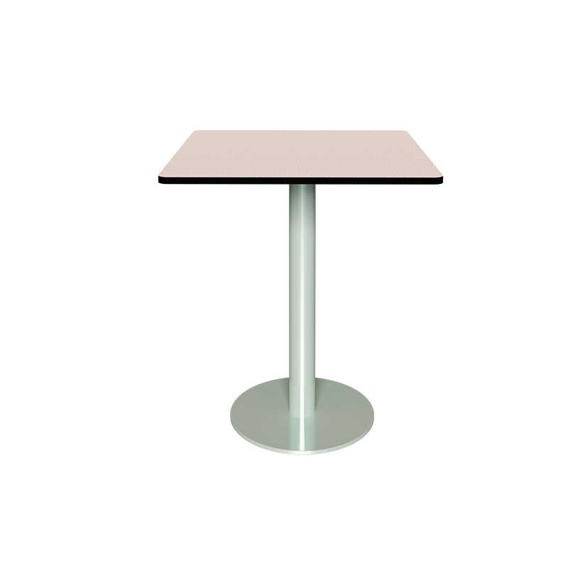 Table de jardin Sun – Uni Rose Poudré - Pied central Menthe - 65x65