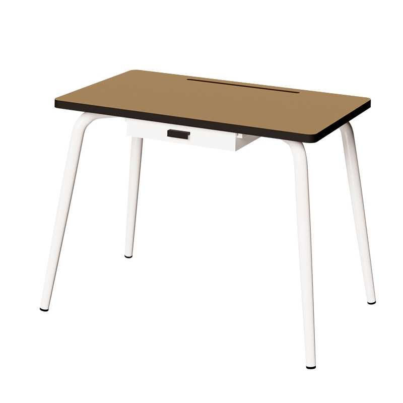 Bureau d’écolier élémentaire Romy – uni Ocre - Pieds Blancs