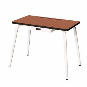 Bureau d’écolier élémentaire Romy – uni Paprika - Pieds Blancs
