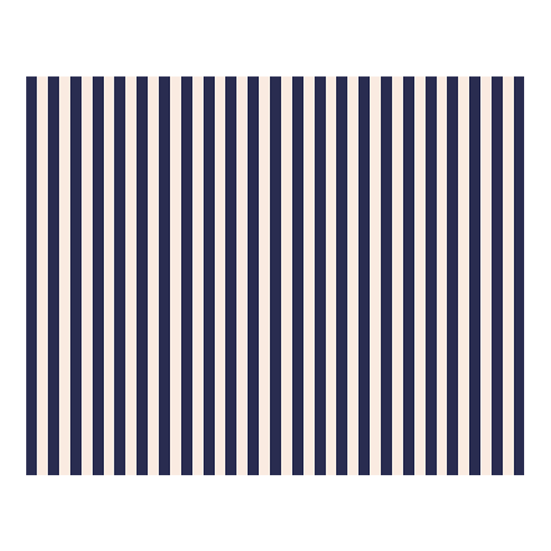 Tapis Vadim vinyle – Imprimé French Riviera Bleu Marine - 160 x 200cm