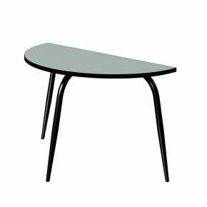 Table Demi-Lune Paloma H75cm - uni Kaki - Pieds Noirs