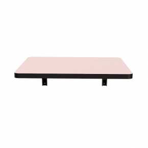 Table rabattable - Stratifié Uni Rose Poudré