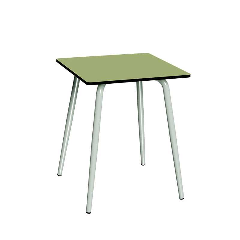 Table de jardin Sun – Uni Vert Tilleul - Pieds Menthe - 65x65