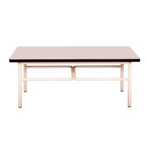 Table basse Elienor 110x60 - uni Rose Poudré - Pieds Rose Poudré