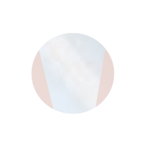 Miroir rond Suzanne, Stratifié Rose Poudré - ø 60cm