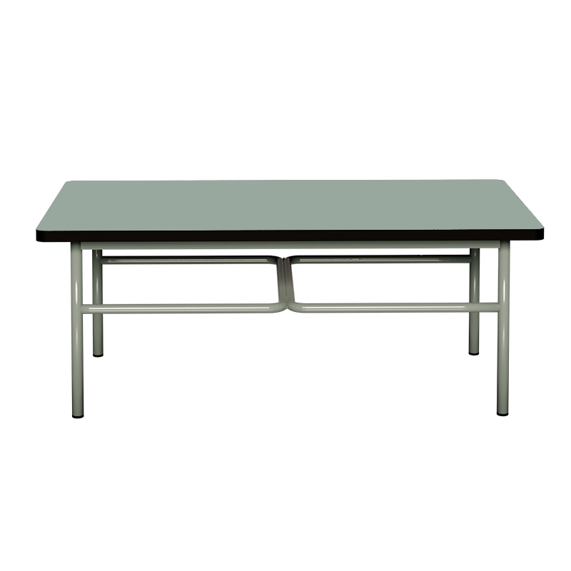 Table basse Elienor 110x60 - uni Kaki - Pieds Kaki