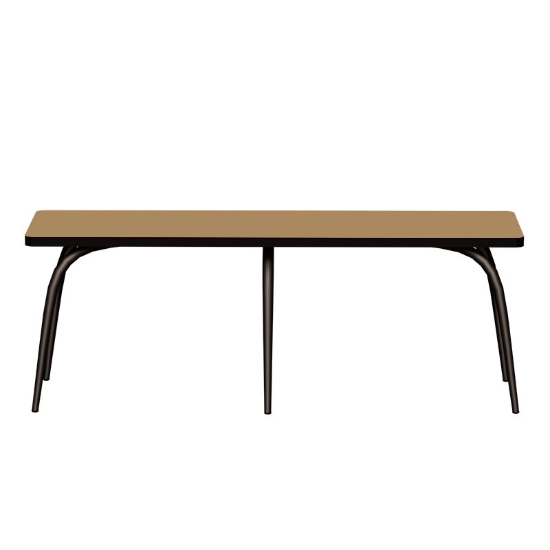 Banc Annie – Assise Stratifié Ocre - Pieds Noirs