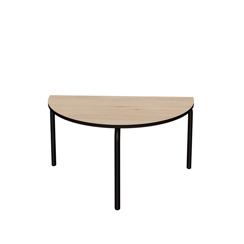 Table basse Paloma 90x45cm - Stratifié Bois Clair - Pieds Noirs