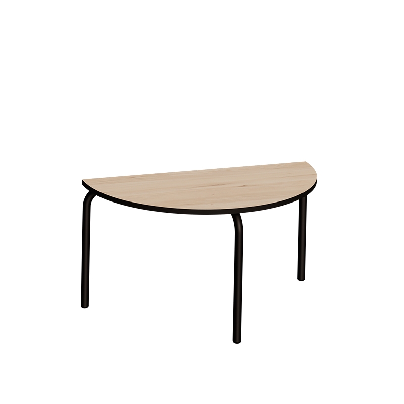 Table basse Paloma 90x45cm - Stratifié Bois Clair - Pieds Noirs