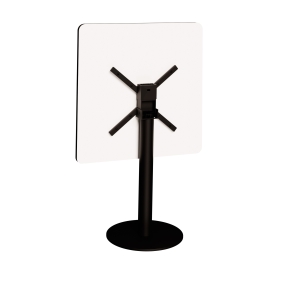 Table rabattable Albertine - Stratifié Uni Rose Poudré - Pied Noir