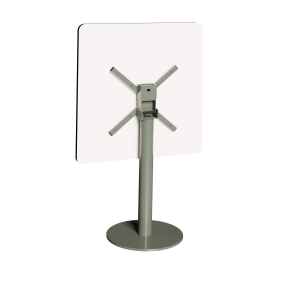 Table rabattable Albertine - Stratifié Uni Kaki - Pied Kaki
