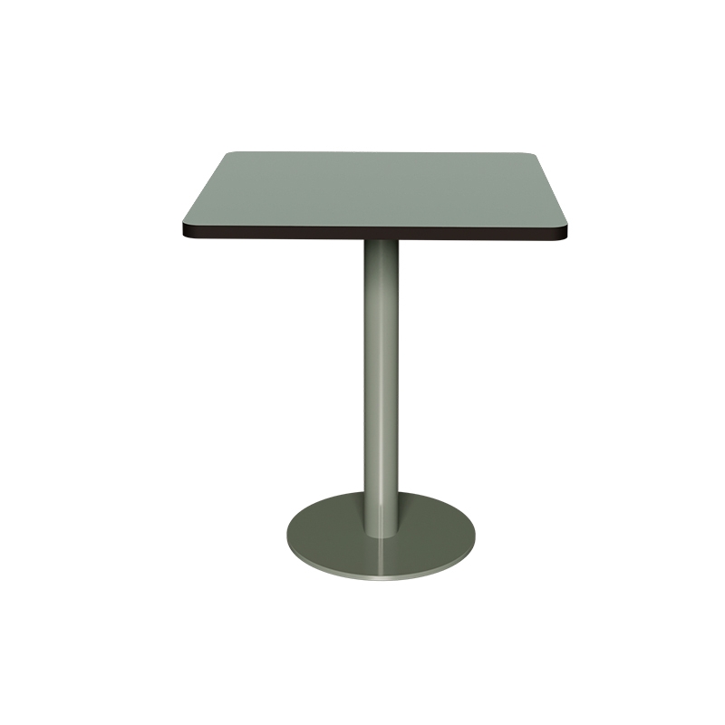 Table rabattable Albertine - Stratifié Uni Kaki - Pied Kaki