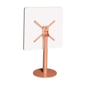 Table rabattable Albertine - Stratifié Uni Kaki - Pied Terracotta