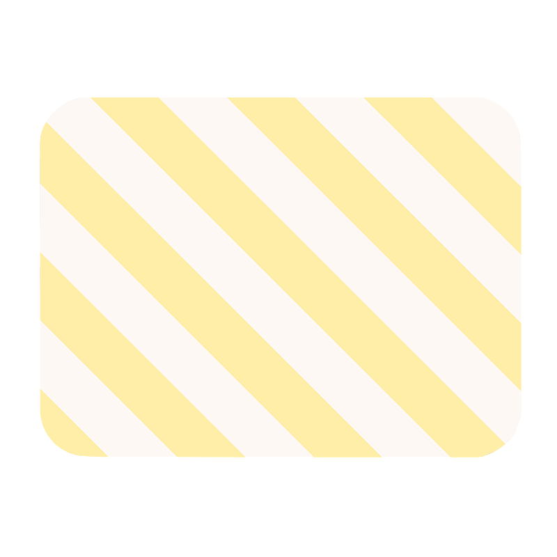 Lot de 4 Sets de Table Lulu en vinyle – Imprimé Ice Cream Jaune