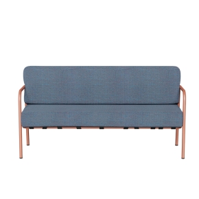 Canapé Barnabé Outdoor – Uni Bleu Ciel - Pieds Terracotta