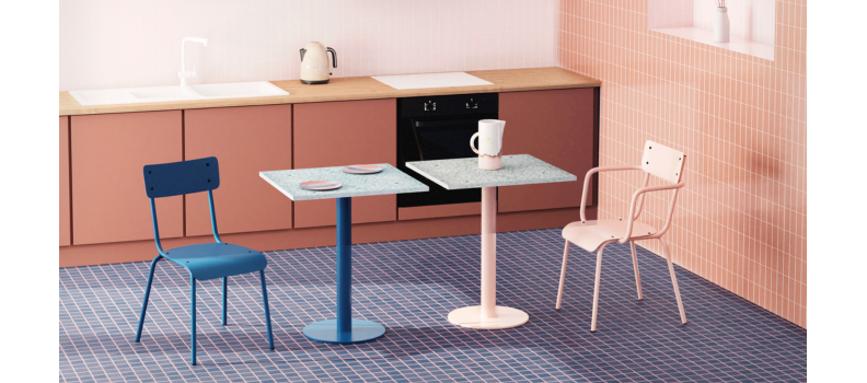 Mobilier en plastique recyclé : design responsable et coloré – Les Gambettes