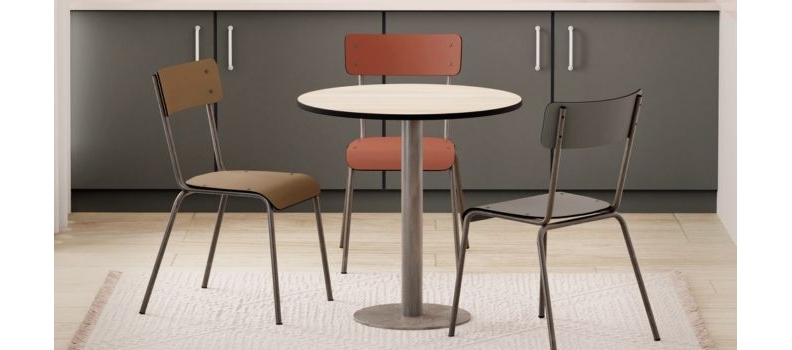 Tables rondes pied central : Élégance et design rétro – Les Gambettes